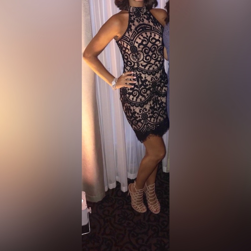 Beautiful Black Laced Cocktail Dress